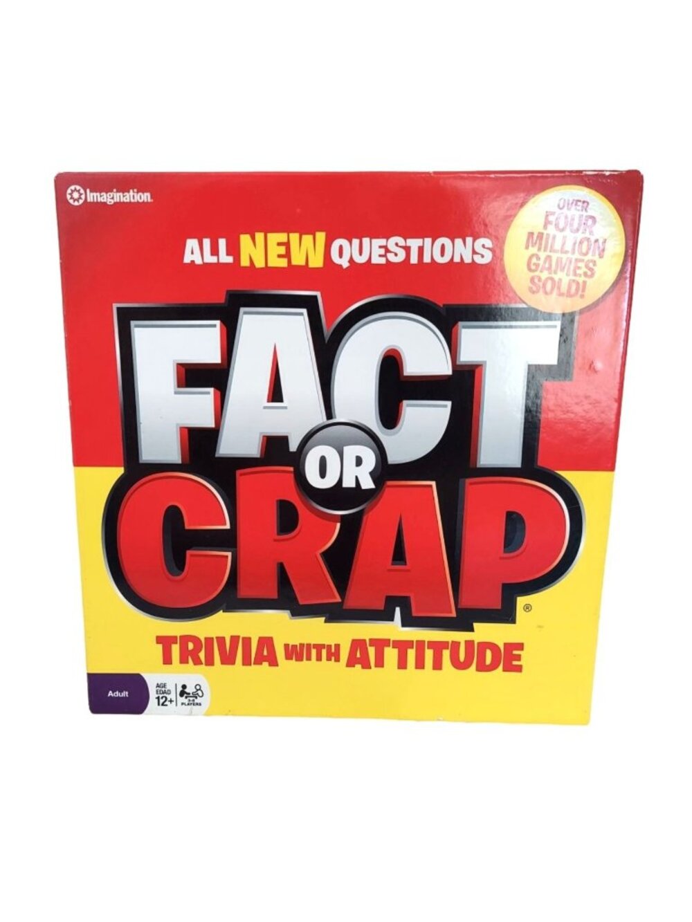 Fact Or Crap Trivia With Attitude Gift Family Game Night All Original Pieces